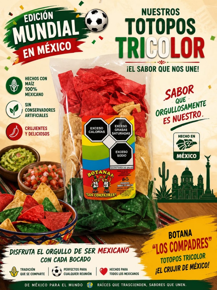 Totopos Tricolor Los Compadres