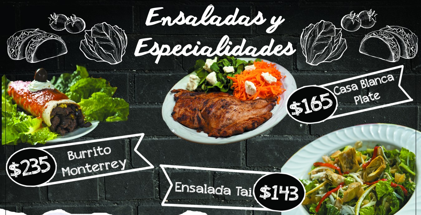 Ensaladas y especialidades