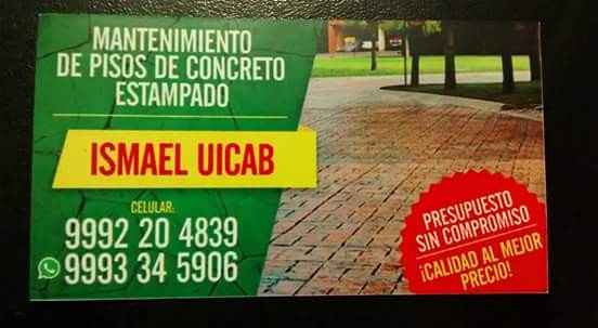 Concreto Estampado Ismael Uicab