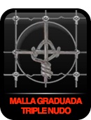 Malla graduada triple nudo